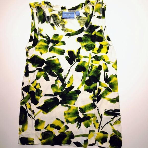 Vera Wang watercolor tank top - Picture 1 of 2